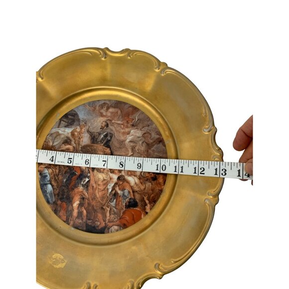 VTG Hutschenreuther Sylvia German Porcelain Plates Raffaello Gold Charger - Picture 9 of 16